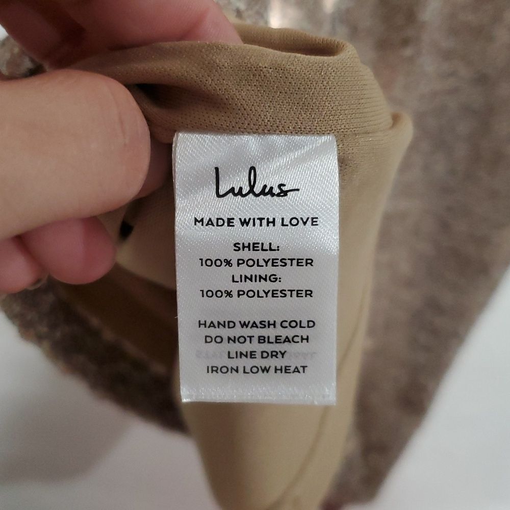 Lulu's Gold Sequin Mini Dress Size M - Picture 8 of 13